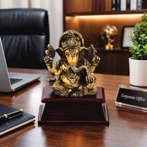 Lord Ganesha – Antique Finish (4 x 5 in)