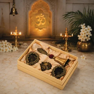 Premium Metal Pooja Gift Set